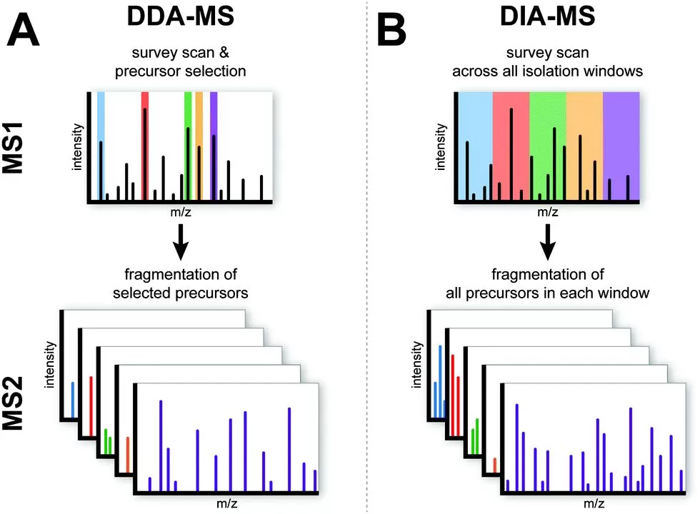 Figure 3. The acquisition mode of DDA and DIA